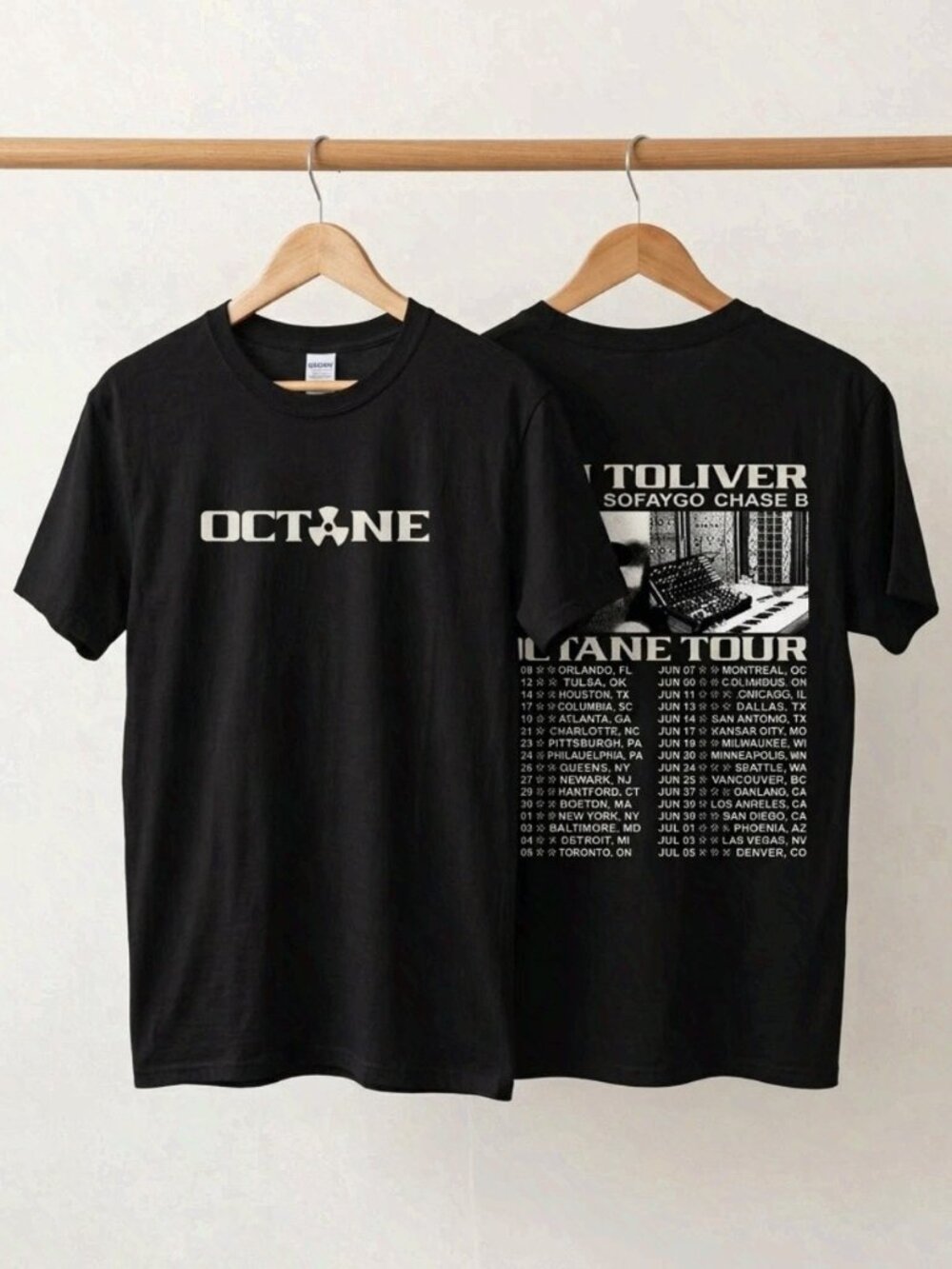 Don Toliver Octane Tour 2026 Black T-Shirt Reprint
